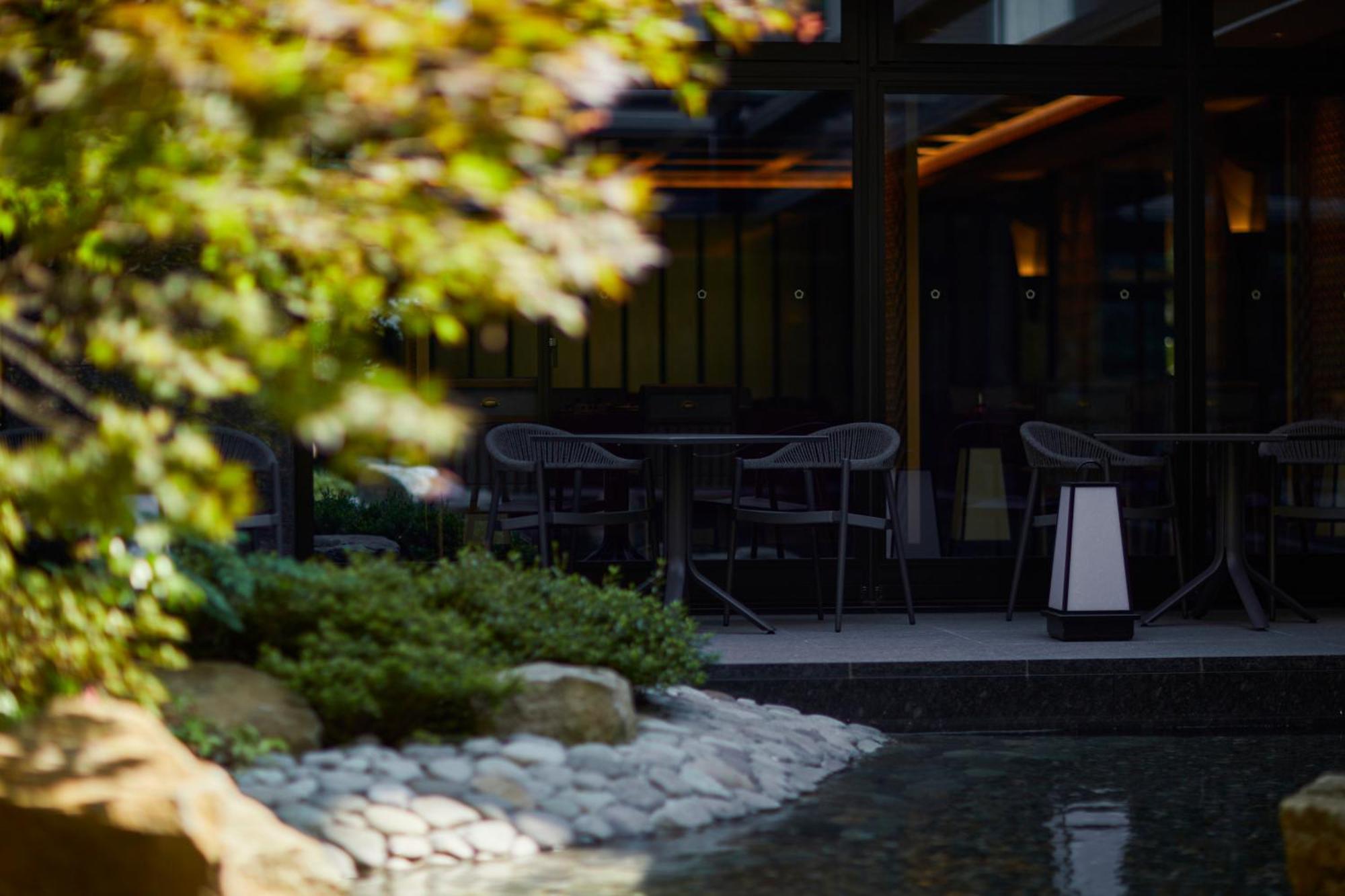 The Hotel Sanraku Kanazawa 21Th December 2022 Open Екстер'єр фото The restaurant's garden